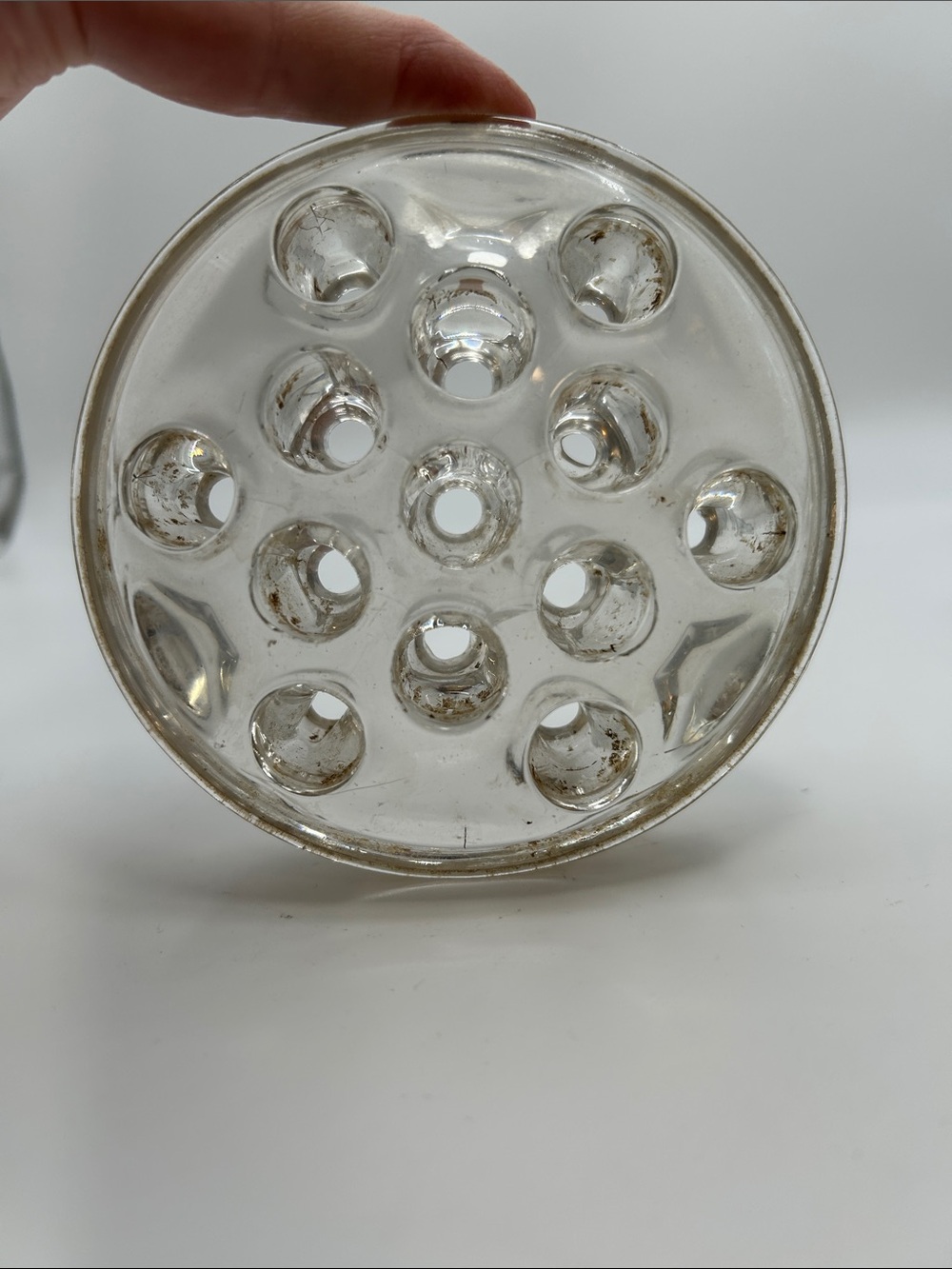 Flower Frog Vase Insert Clear Glass 5 Inch Floral Arrangement Stand